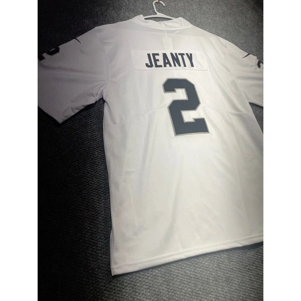 Nike Ashton Jeanty Boise State Broncos #2 White On-Field Jersey Mens Large NEW